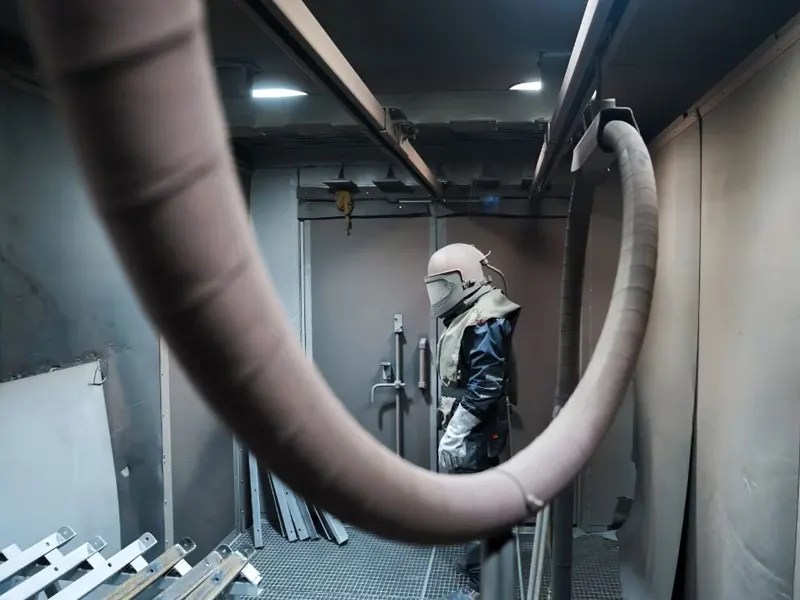 Préparation des surfaces métalliques par sablage et grenaillage avant peinture époxy pour une adhérence optimale et une protection durable dans l’Oise.