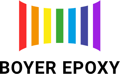 Logo de Boyer Epoxy, spécialiste du sablage, grenaillage et thermolaquage epoxy à Crépy-en-Valois et Senlis, Oise, Hauts-de-France.